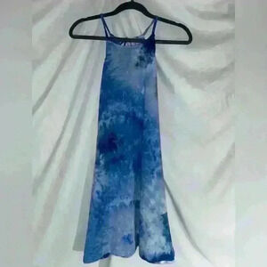 Vintage Refresh Tie-Dye BLUE MINI DRESS